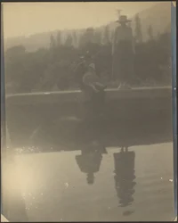 Figures Reflected in Water