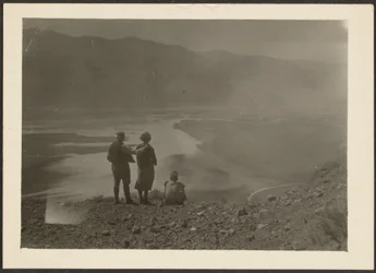 Figures at Desert Oasis