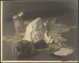 Florence Reclining on a Tiger Rug
