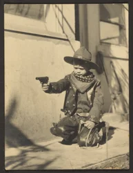 Little Boy in Cowboy Outfit
