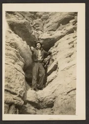 Man among Rocks