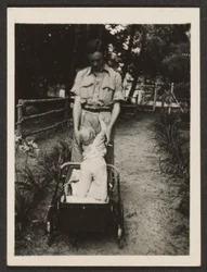 Man and Infant in Stroller