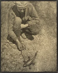 Man with a Lizard