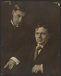 Portrait of Two Men in Suits