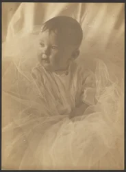 [Portrait of a Baby Surrounded by Tulle]