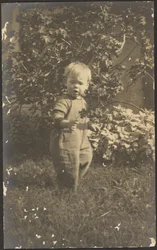 Portrait of a Child in Garden