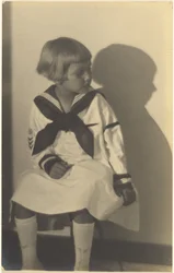 [Portrait of a Girl in Sailor Suit with Shadow]