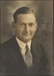 Portrait of a Man in a Pinstripe Suit