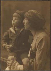 [Portrait of a Mother and Child in Sailor Suit]