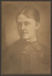 Portrait of a Woman in Dress with Neck Tie