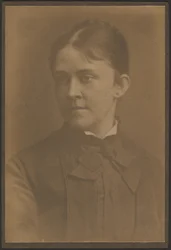 Portrait of a Woman in Dress with Neck Tie