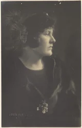 Portrait of a Woman in Fur Cape