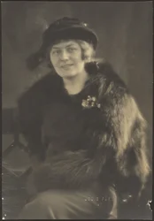 Portrait of a Woman in a Fur Cape