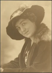 Portrait of a Woman in Fur Hat