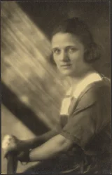 [Portrait of a Woman in Streaming Light]
