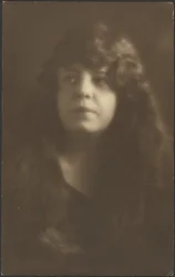 Portrait of a Woman with Hair Down