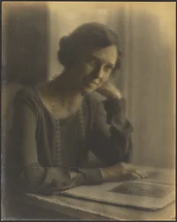 Portrait of a Woman with Long Necklace