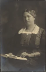 [Portrait of a Woman with Open Book]