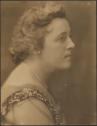 Portrait of a Woman with Sequin Collar