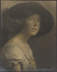 [Portrait of a Young Woman with Black Hat]