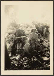 Three Women on Rocks