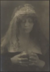 Woman Holding Vase