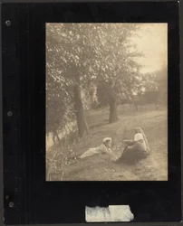Woman and Girls in a Meadow