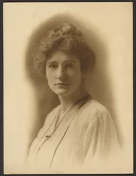 [Woman in Linen Dress]