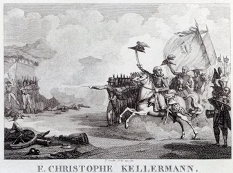 The General and Marshal Francois Christophe Kellermann During the Battle of Valmy on 20 September 1792