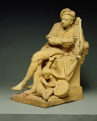 George Frederick Handel (1685-1759) Model for a Marble Statue Now in the Victoria and Albert Museum