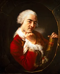 Portrait of a Man Holding a Work by Belidor