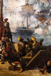 The Battle of Navarino; View from the Southern Tip of the Island of Sphacteria