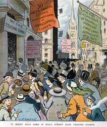 It Might Help Some if Wall Street Gave Trading Stamps by Louis Glackens, Published 1907
