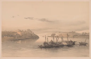 Egypt and Nubia: Volume II - No. 28, General View of Asouan and the Island of Elephantine