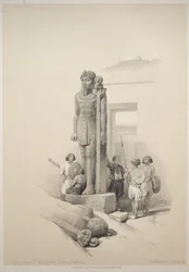 Egypt and Nubia: Volume II - No. 7, Colossi at Wady Saboua