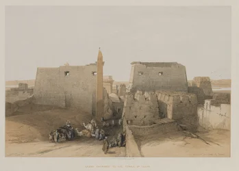 Egypt and Nubia, Volume II: Grand Entrance to the Temple of Luxor