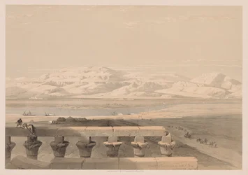 Egypt and Nubia: Volume I - No. 30, Lybian Chain of Mountains from the Temple of Luxor