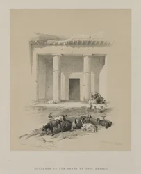 Entrance to the Caves of Beni-Hasan