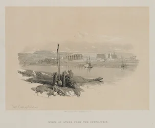 Egypt and Nubia, Volume I: Ruins of Luxor from the South-West