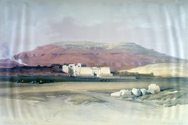 Medinet Abou, Thebes, 8th December 1832, Egypt, 19th Century