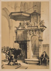 Sketches in Belgium and Germany, First Series, Pulpit in the Cathedral of Treves