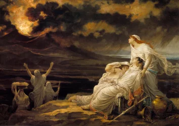 Herculanum: the ancient city destroyed by the eruption of Vesuvius and the inhabitants who took refuge on a hill