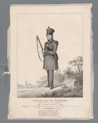 Daniel de Vos Brouwer. Born in Deventer, 30 July 1770. Knight of the Military Order of William, 4th Class. Volunteered as a Hunter with the Corps of Hunters of Van Dam, 2 August 1831
