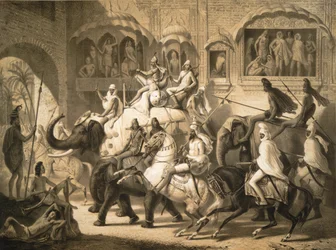 A Street in Lahore (March 1842)