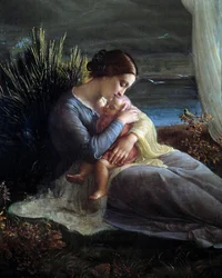 The Poem of the Soul; The Angel and the Mother (detail)