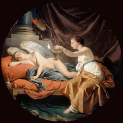 Psyche Surprising Sleeping Cupid