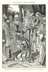 David anointed by Samuel at Bethlehem