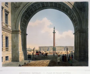 The Palace Square, View from the Arch of the Main Army Headquarter