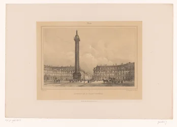 View of the Vendôme Column (Views in and around Paris)
