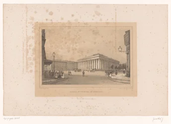 View of the Stock Exchange Building in Paris